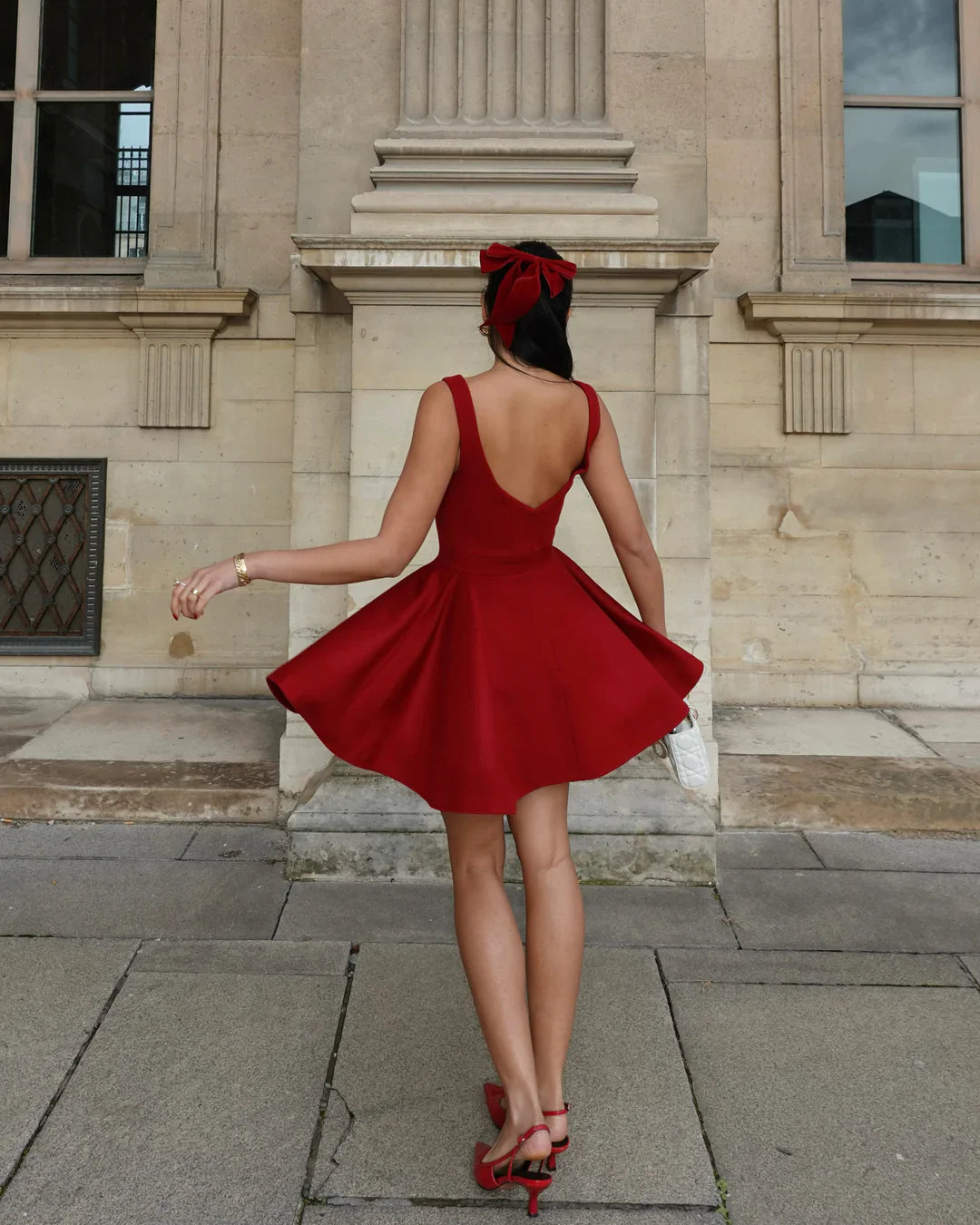 Scarlett Cashmere Dress - Red