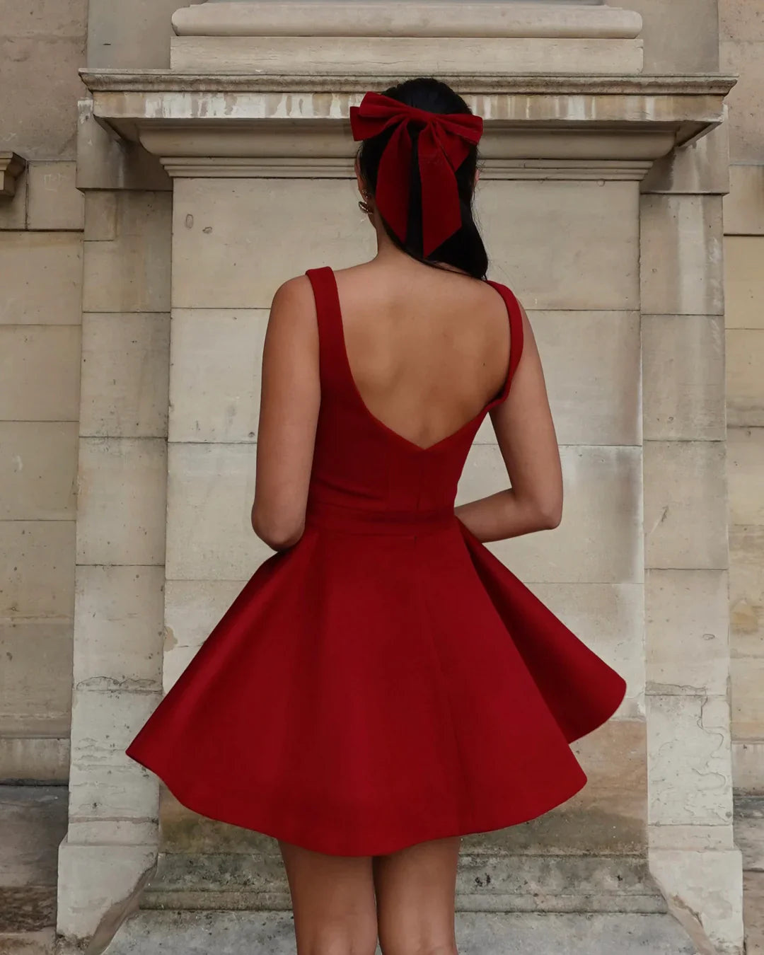 Scarlett Cashmere Dress - Red