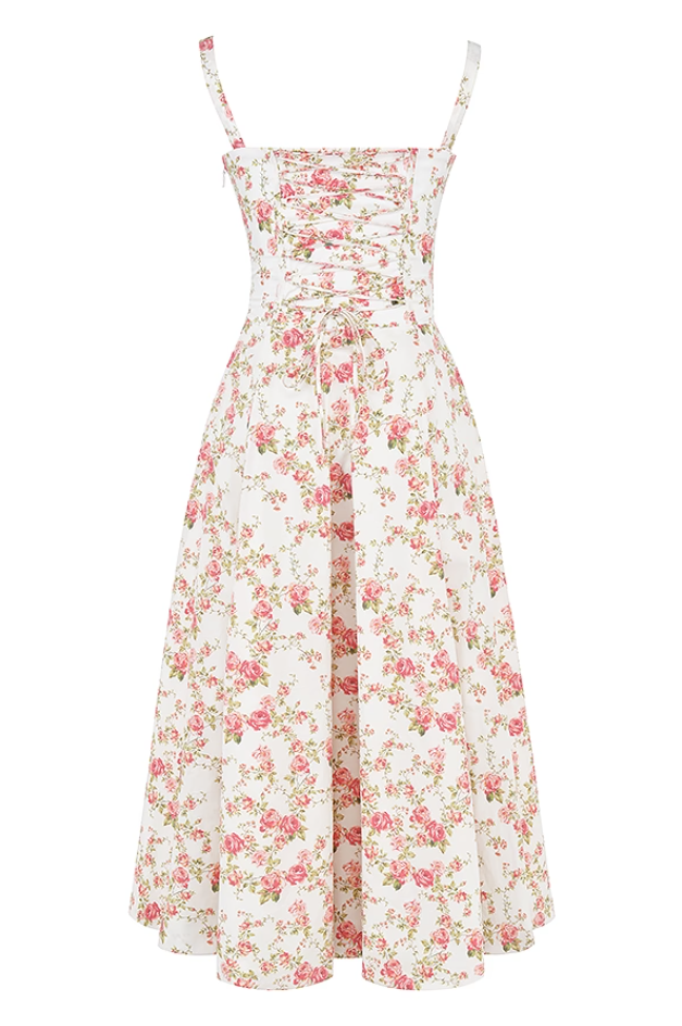 Carmen Floral Print Bustier Sundress