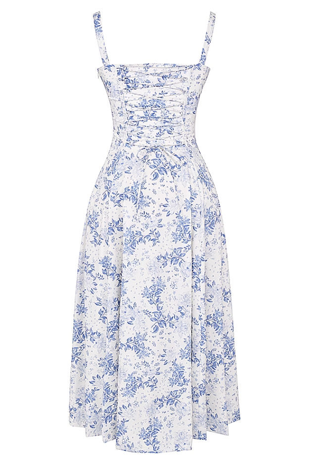 Carmen Floral Print Bustier Sundress