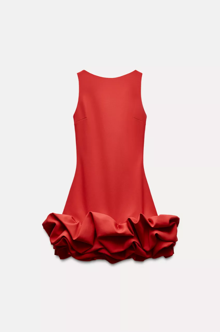 MATCHING VOLUMINOUS PLAYSUIT DRESS
