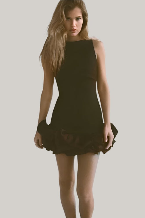 MATCHING VOLUMINOUS PLAYSUIT DRESS