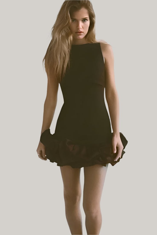 MATCHING VOLUMINOUS PLAYSUIT DRESS