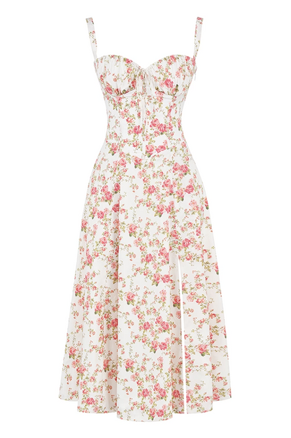 Carmen Floral Print Bustier Sundress