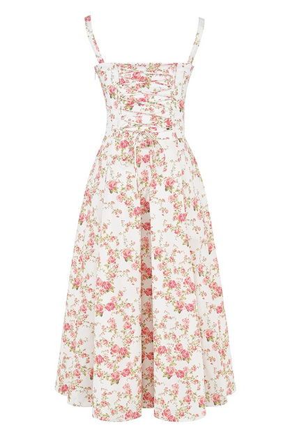 Carmen Floral Print Bustier Sundress
