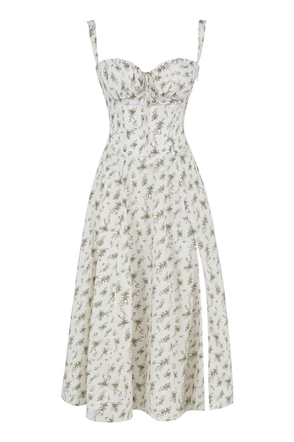 Carmen Floral Print Bustier Sundress