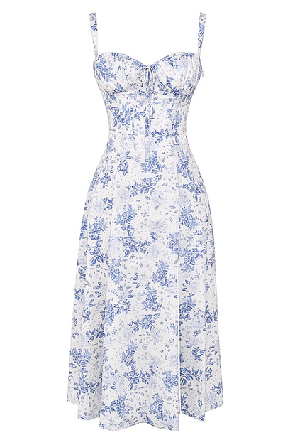 Carmen Floral Print Bustier Sundress