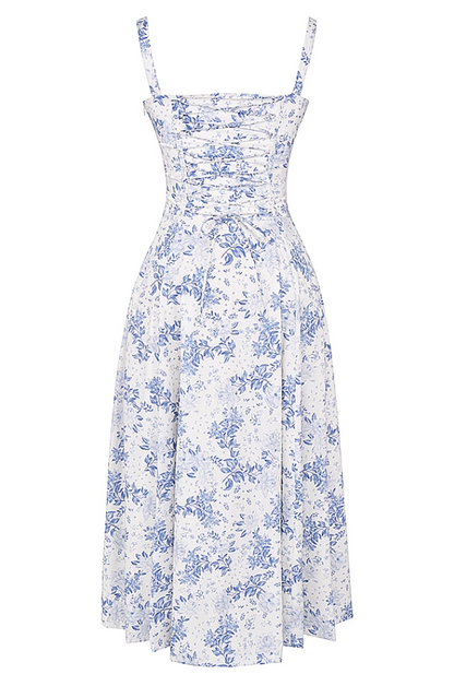 Carmen Floral Print Bustier Sundress