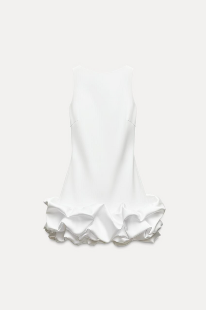 MATCHING VOLUMINOUS PLAYSUIT DRESS