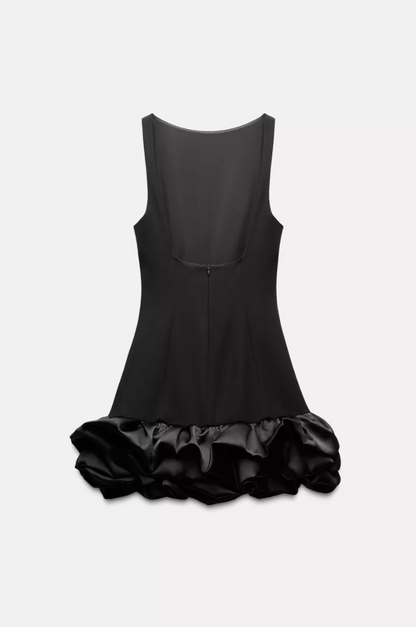 MATCHING VOLUMINOUS PLAYSUIT DRESS