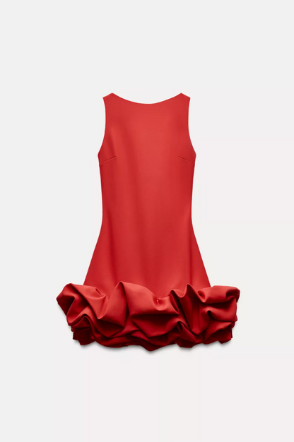 MATCHING VOLUMINOUS PLAYSUIT DRESS